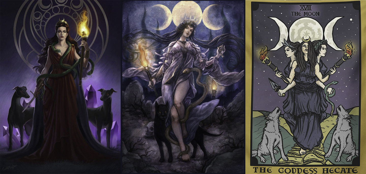 Hecate, the Goddess of Witchcraft is the ancient Goddess of witchcraft and the first witch