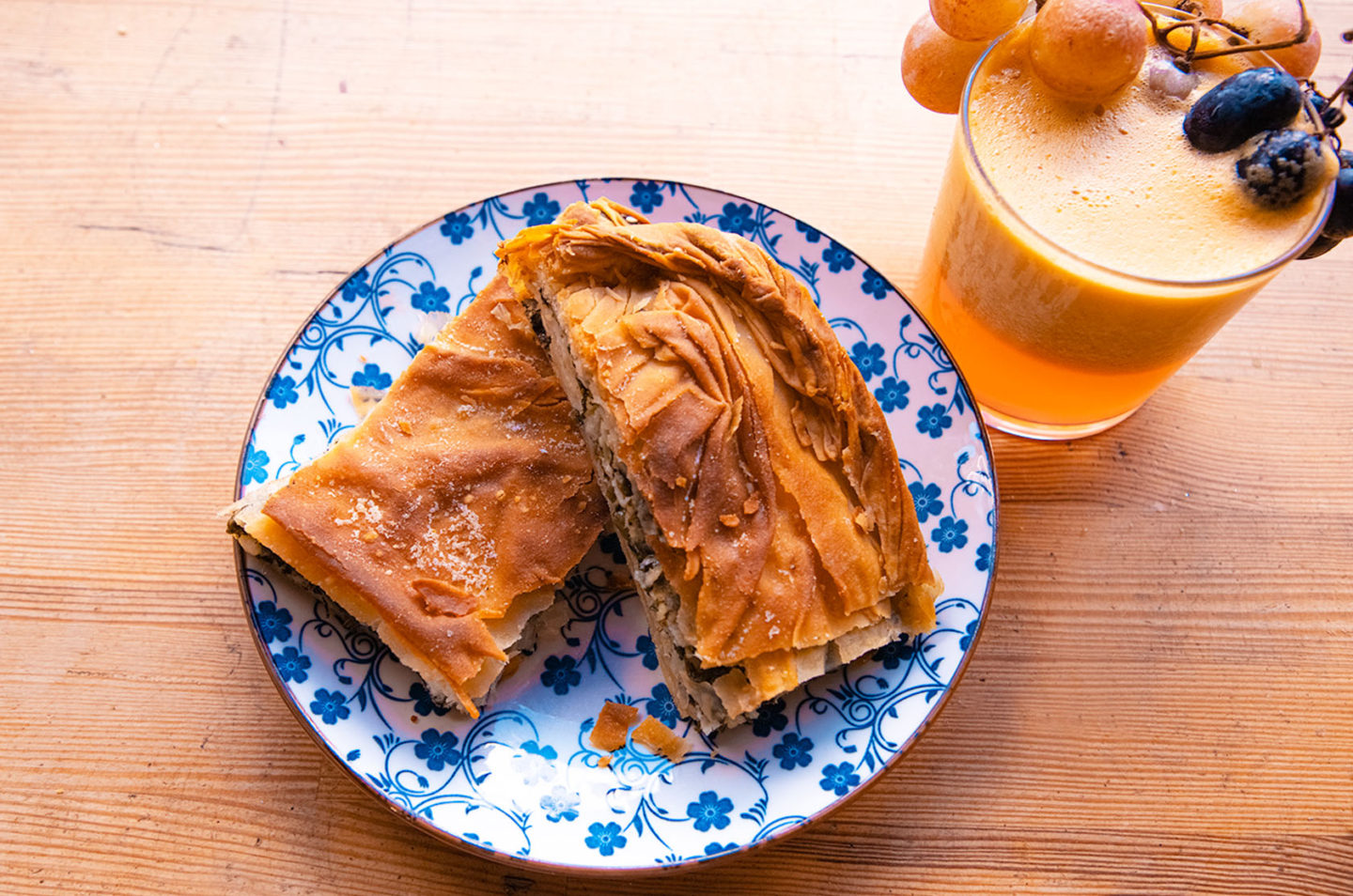 Mamma Mia bakery, Skiathos Island, Greece, spinach pie