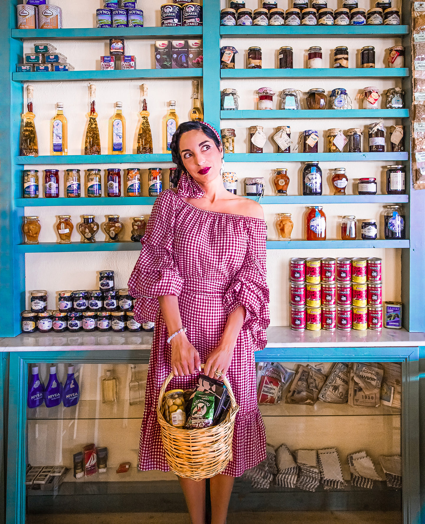 Anna Myrha at Bakaliko restaurant in Skiathos town