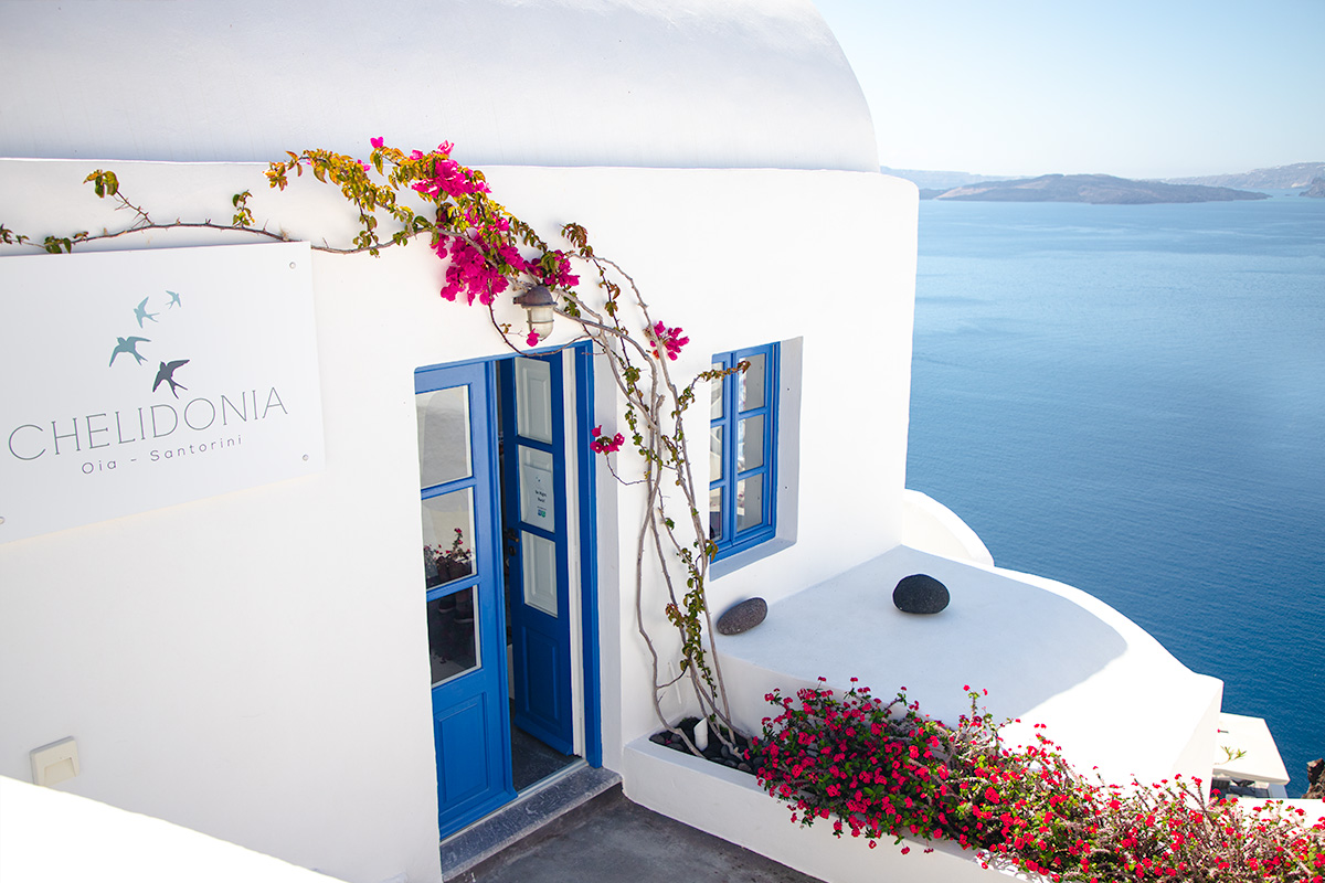 Chelidonia Hotel in Santorini, Greece with Anna Myrha