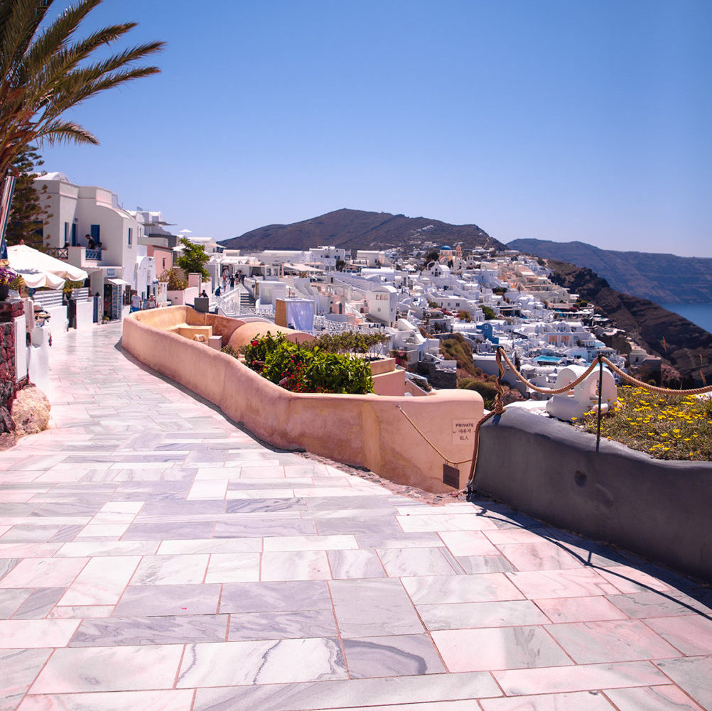 The main street of Oia in Santorini, by Anna Myrha, Travel to a Fairytale